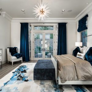 French Luxury Blue Bedroom